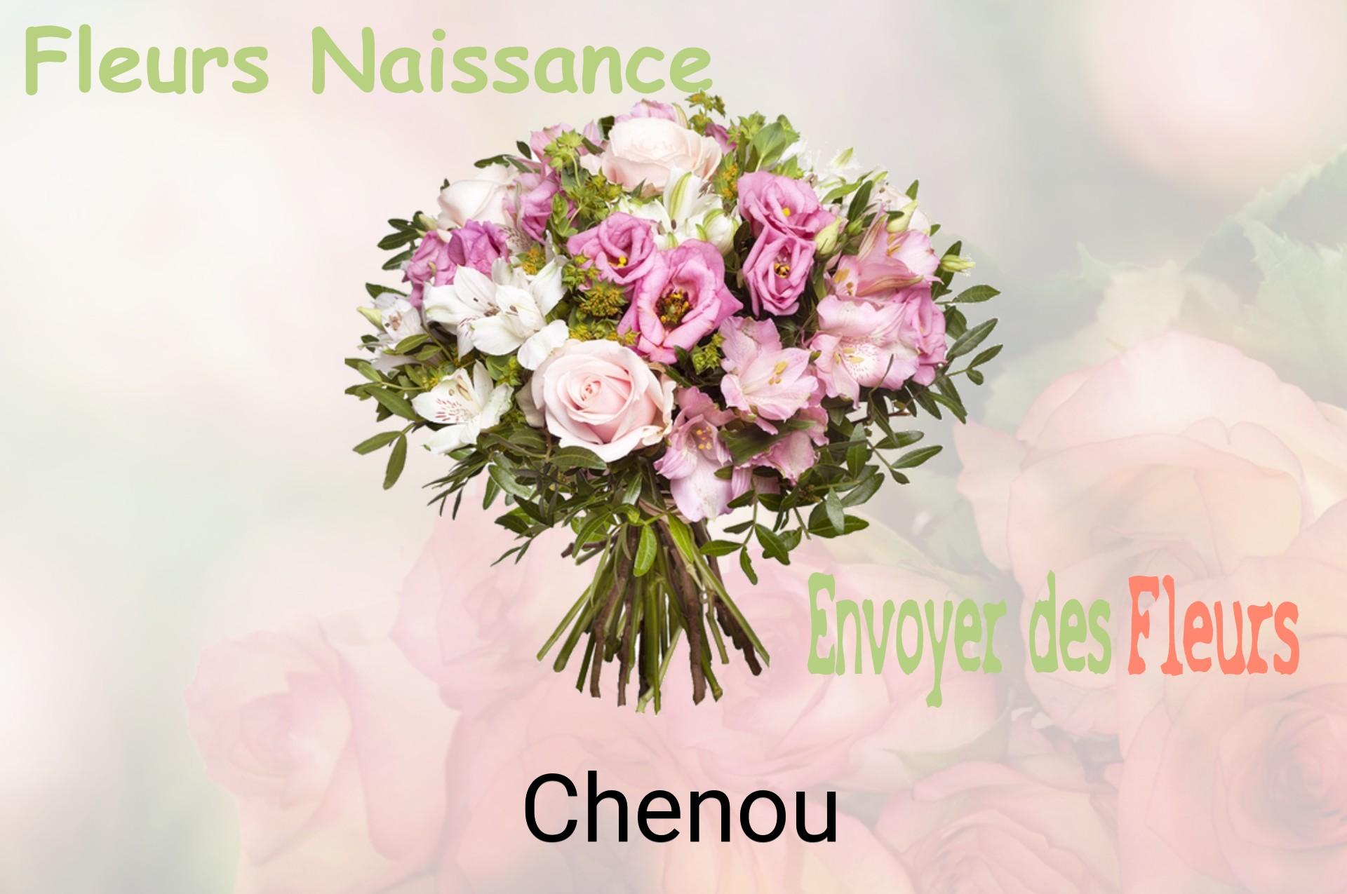 Bouquet de fleurs de naissance livré à Chenou